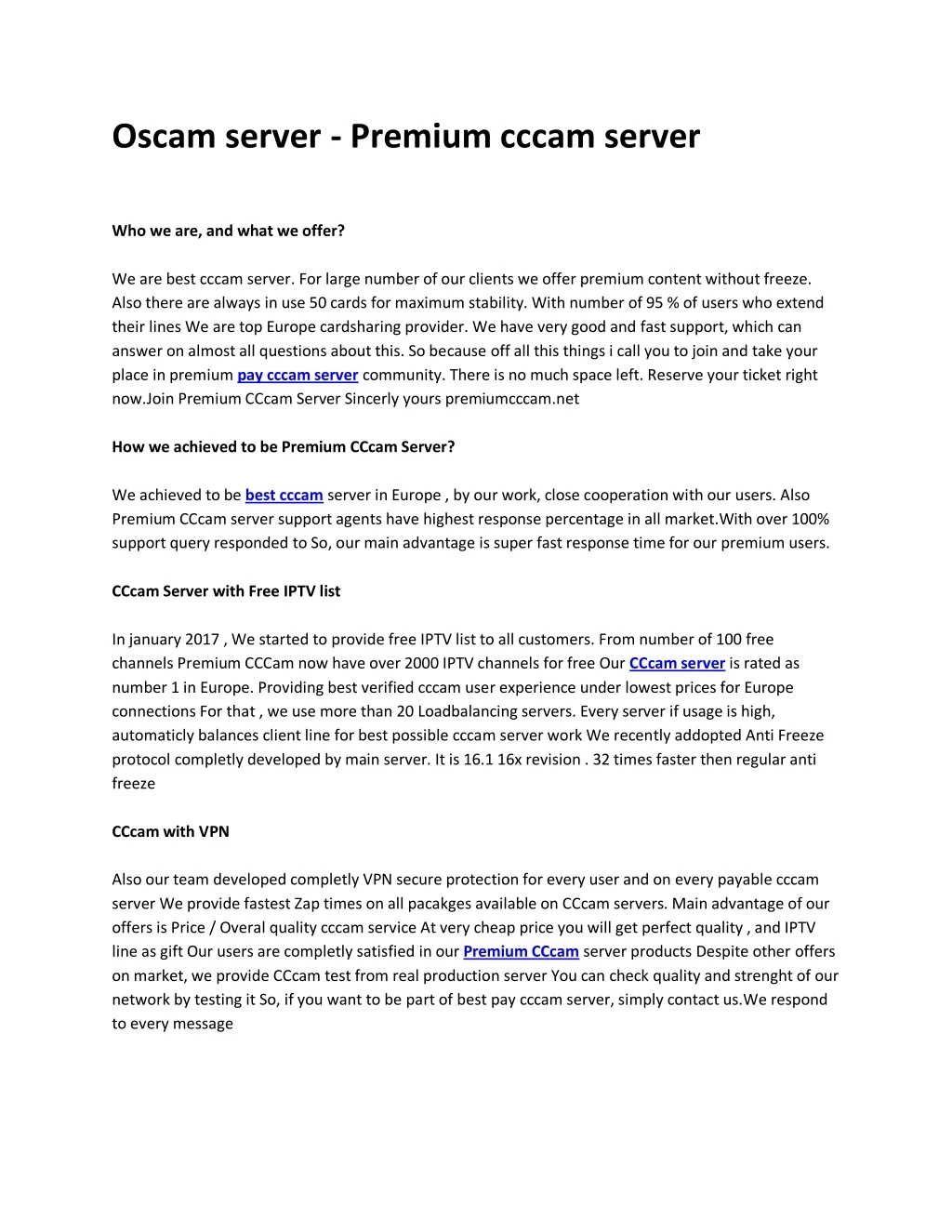 oscam server premium cccam server