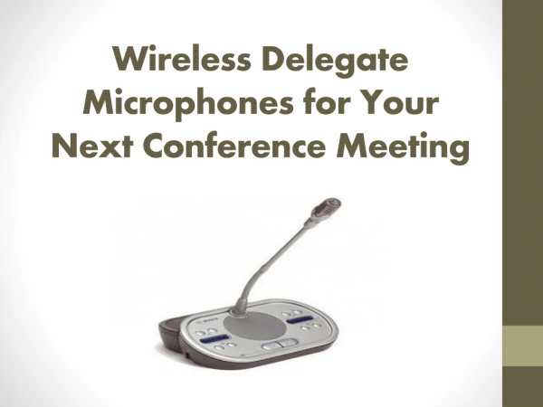 Delegate Microphones in Pune, Wireless Microphone - Grotal