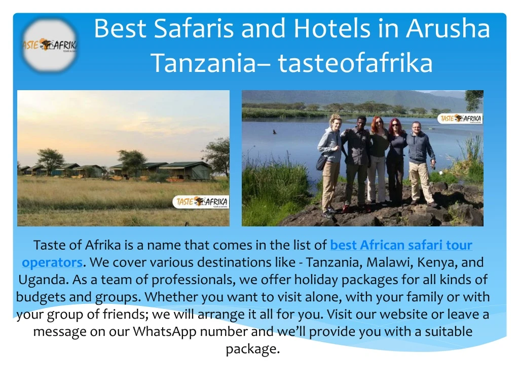 best safaris and hotels in arusha tanzania tasteofafrika