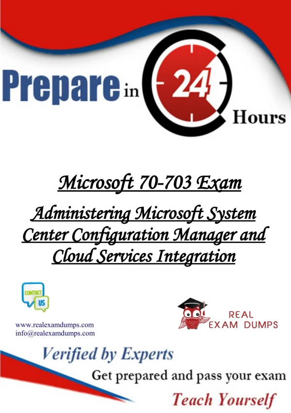 Download Microsoft 70-703 Exam - 70-703 Dumps Questions RealExamDumps