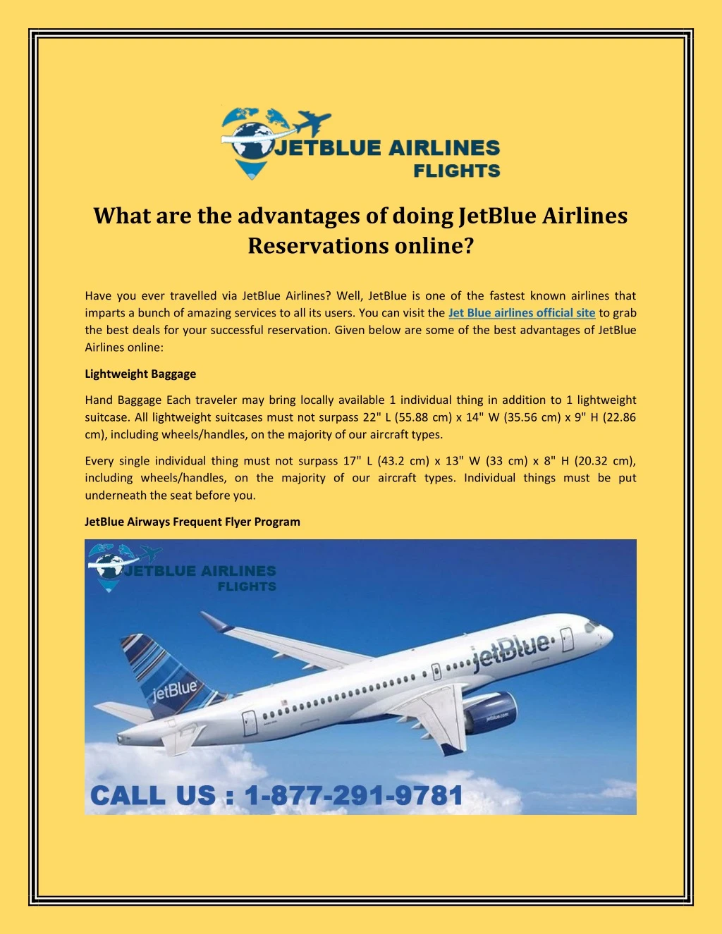what are the advantages of doing jetblue airlines