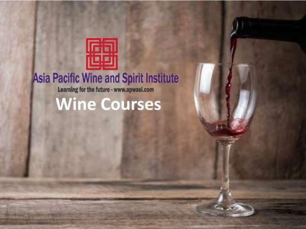 Wine Courses are Available to learn | Online Wines Education