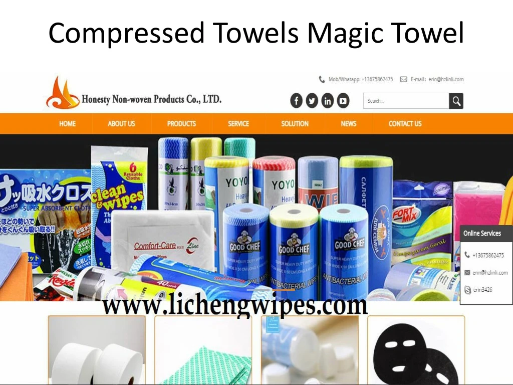 compressed towels magic towel