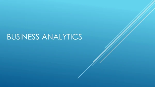 Business Analytics Services and Business Analytics and Information Management Services at InfoCepts