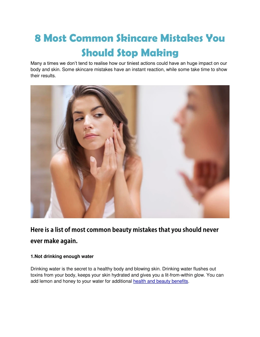 8 most common skincare mistakes you should stop