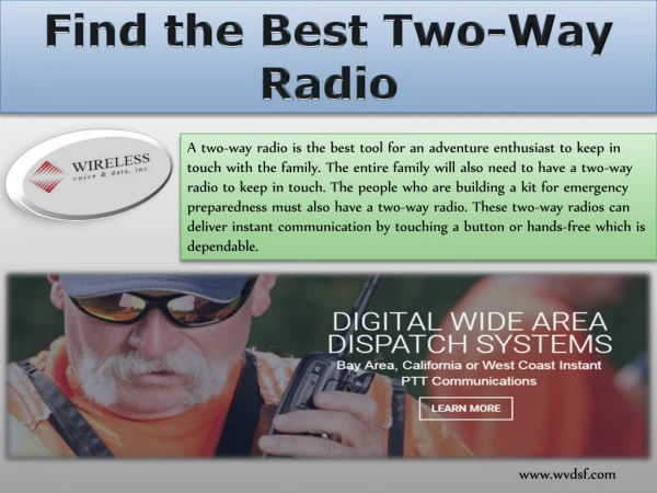 Find the Best Two-Way Radio