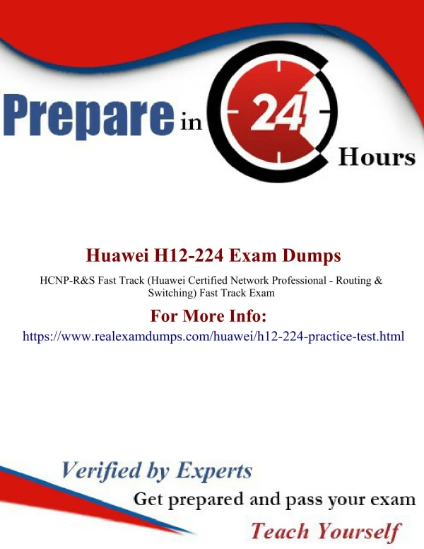 Latest H12-224 Training Exam Question - Realexamdumps.com