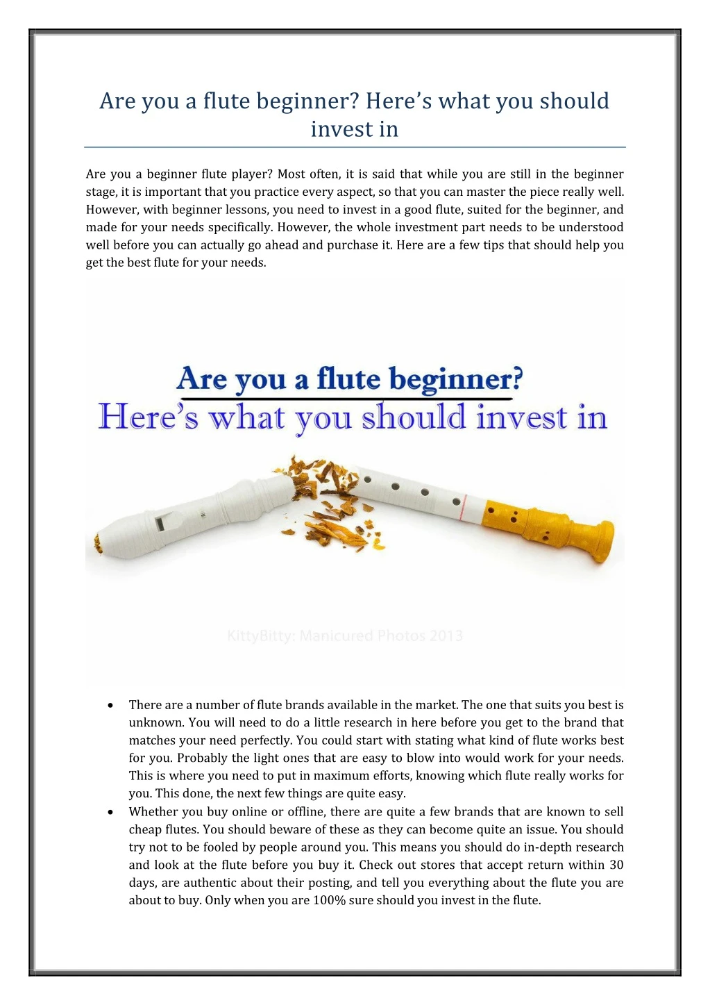 are you a flute beginner here s what you should