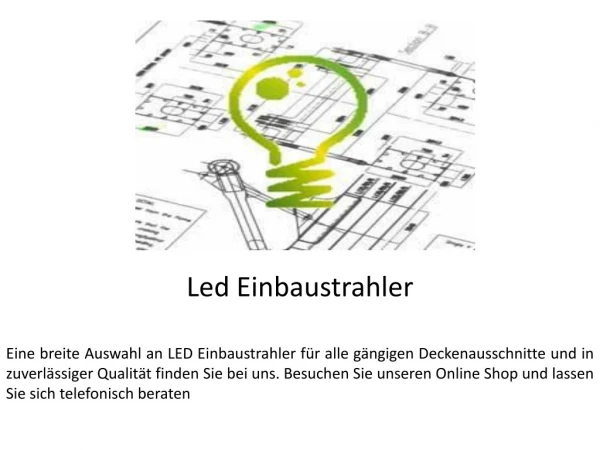 Led Einbaustrahler