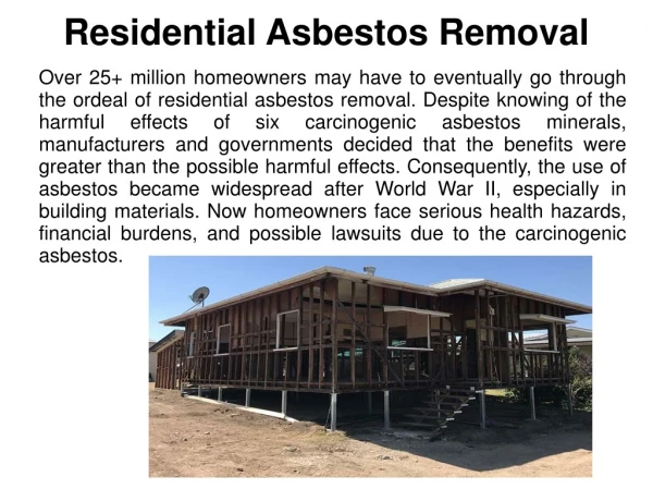Hire Our Services for Residential Asbestos Removal in Brisbane