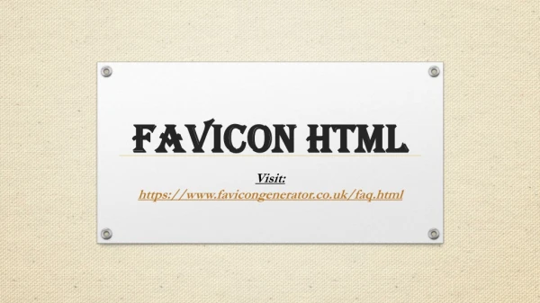 Favicon html