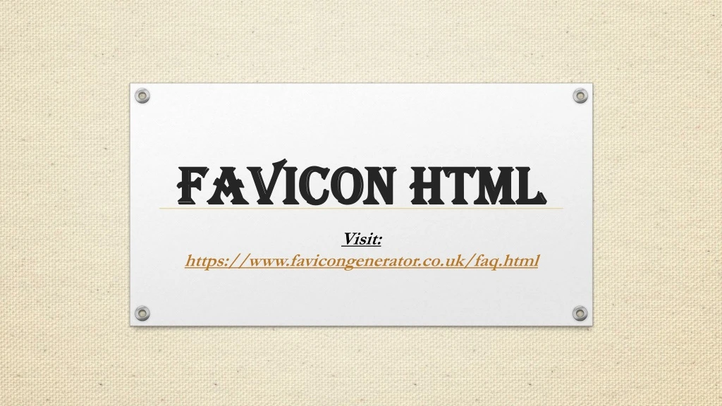 favicon html