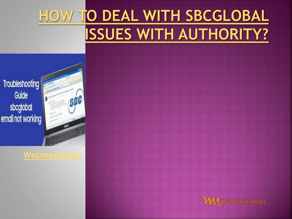 how to deal with sbcglobal issues with authority