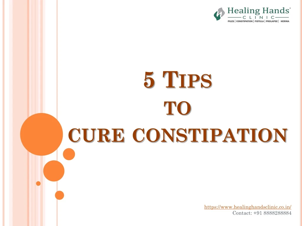 5 tips to cure constipation