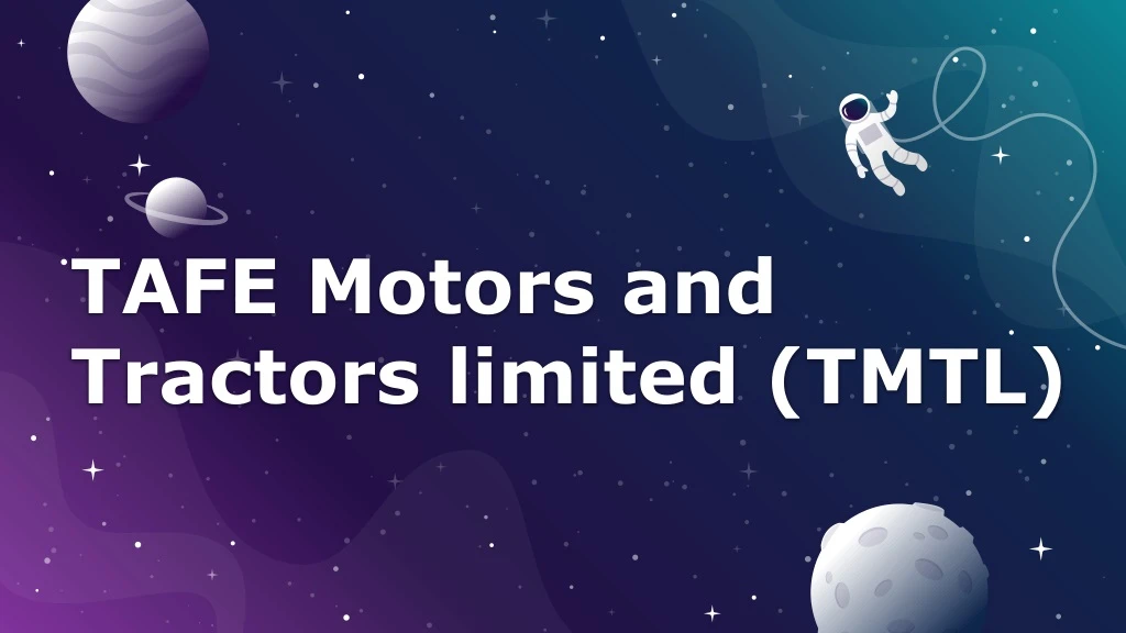 tafe motors and tractors limited tmtl