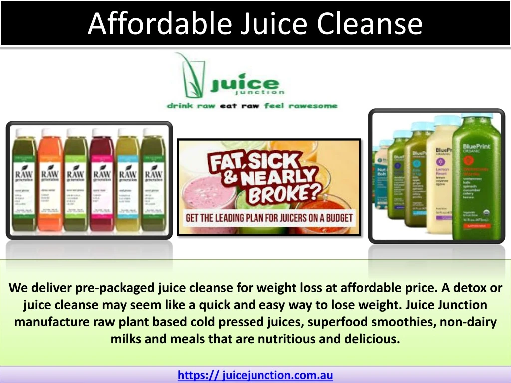 affordable juice cleanse