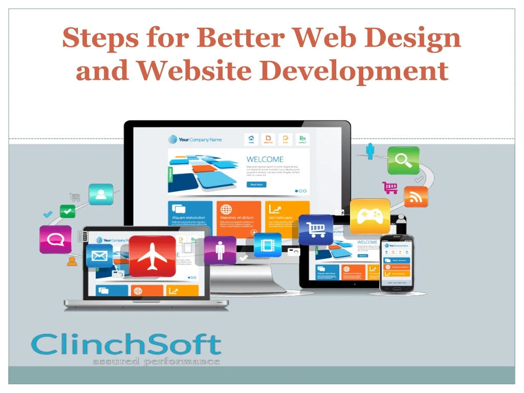 steps for better web design and website development