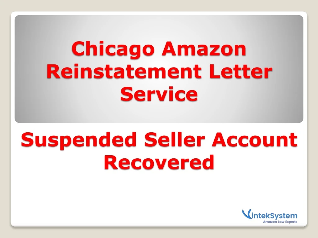 chicago amazon reinstatement letter service suspended seller account recovered
