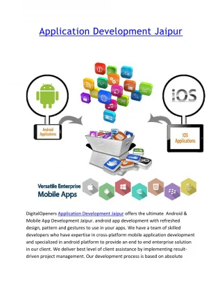 Application Development Jaipur:Android &amp; Mobile App Development Jaipur - slide 1