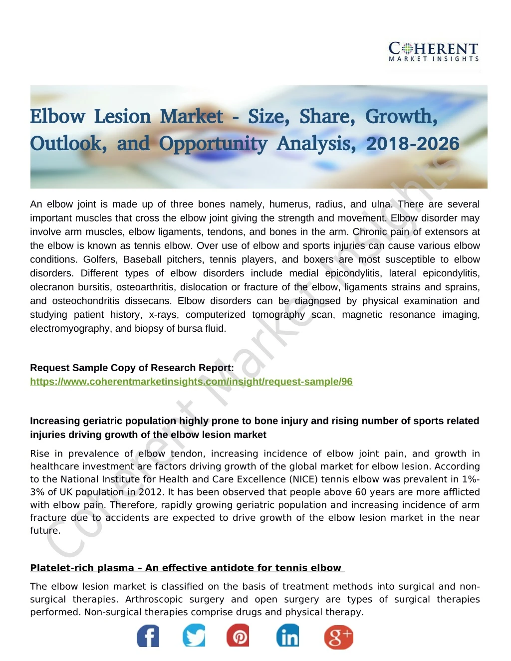 elbow lesion market size share growth elbow