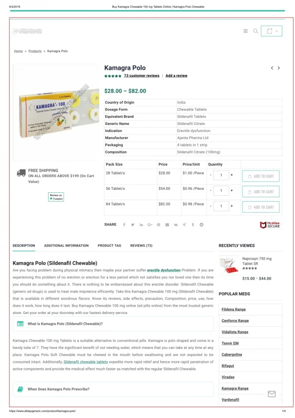 Buy Kamagra Chewable 100 mg Tablets Online | Kamagra Polo Chewable