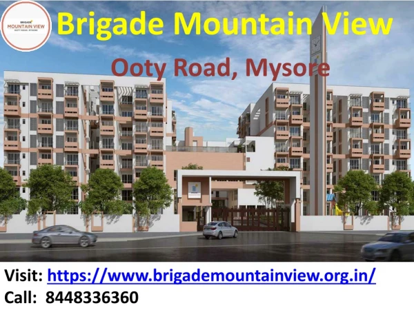 Brigade Mountain View provides luxury apartments for sale in Hyderabad