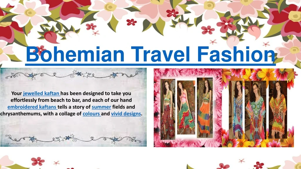bohemian travel fashion