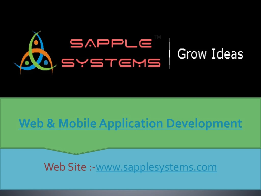 web mobile application development