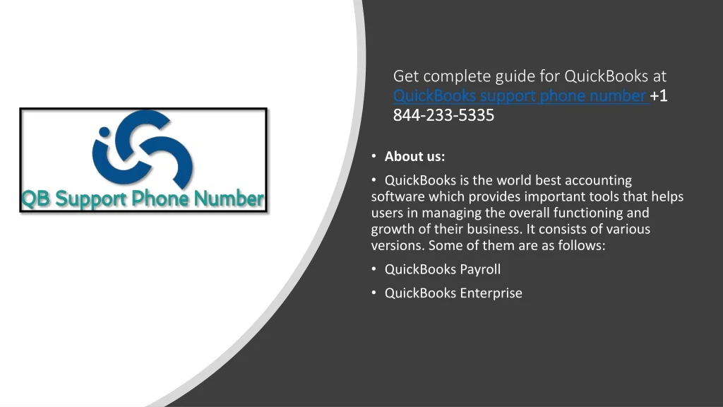 get complete guide for quickbooks at quickbooks support phone number 1 844 233 5335