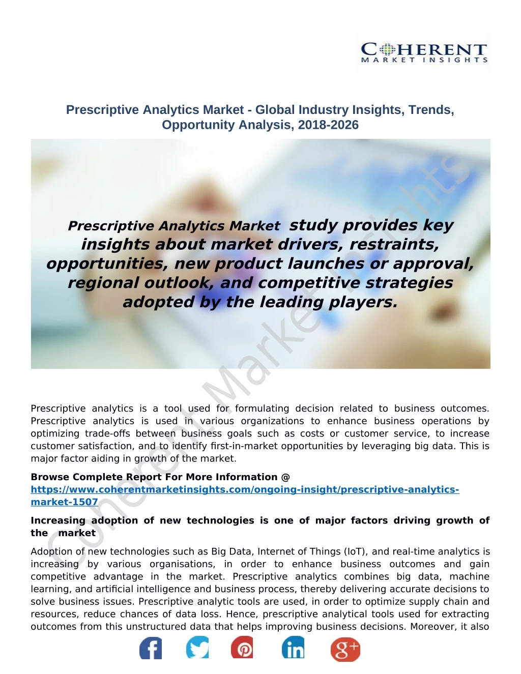 prescriptive analytics market global industry