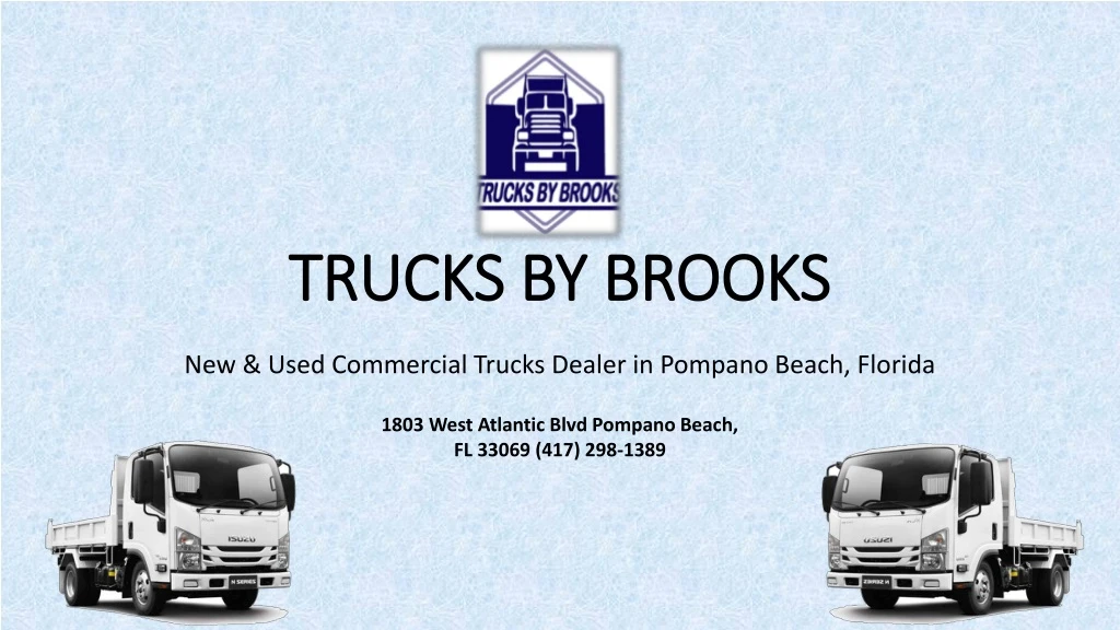 trucks by brooks