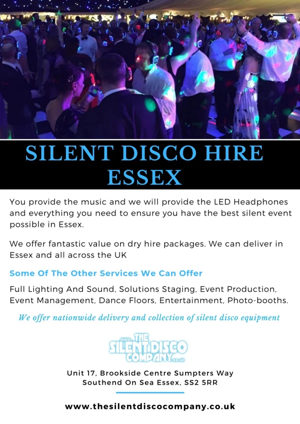 Silent Disco Hire Essex