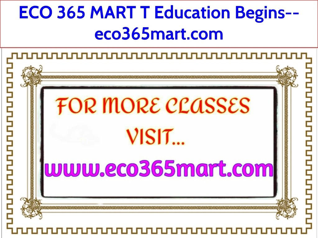 eco 365 mart t education begins eco365mart com
