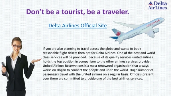 Book Ticket From Delta Airlines Official Site