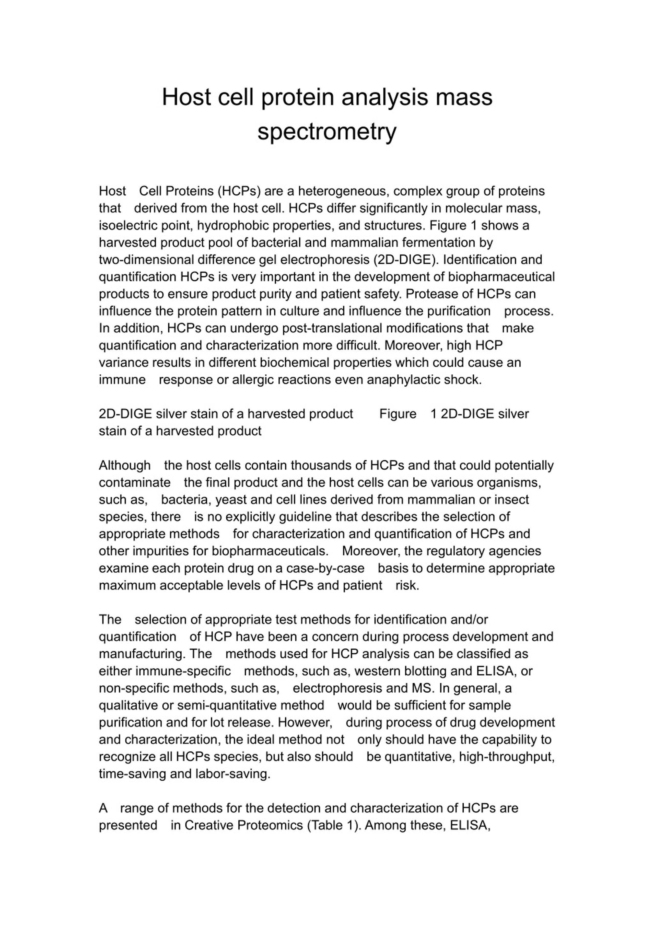 PPT - host cell protein analysis mass spectrometry PowerPoint ...