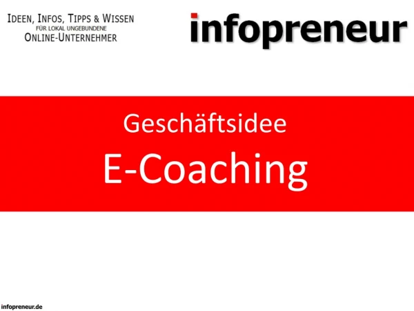 Geschäftsidee: E-Coaching