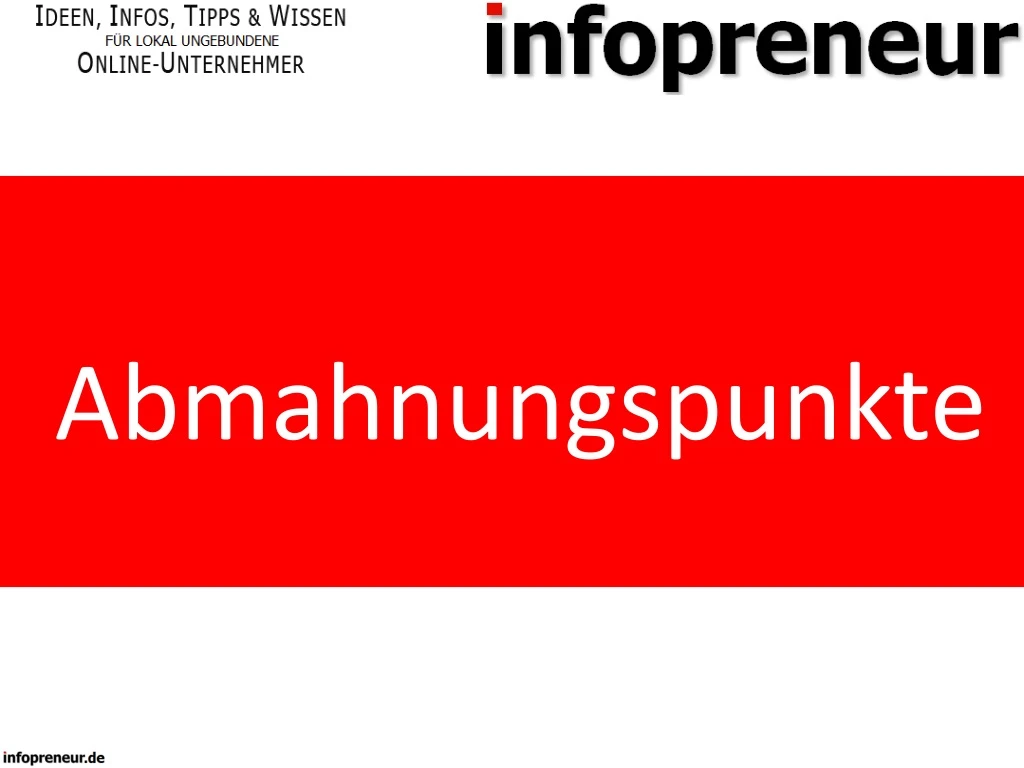 abmahnungspunkte