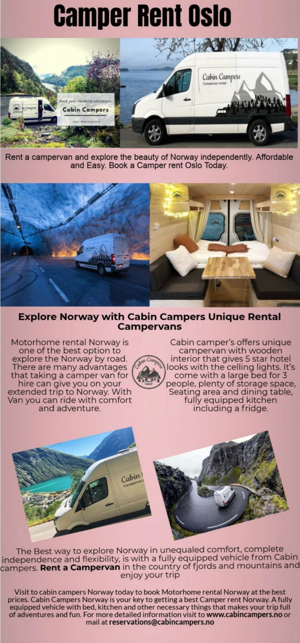 Explore the Adventure of Norway in Rental campervans
