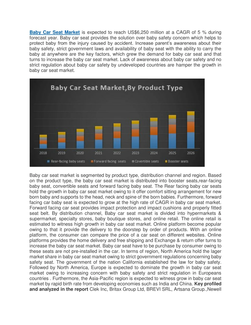 baby car seat market is expected to reach