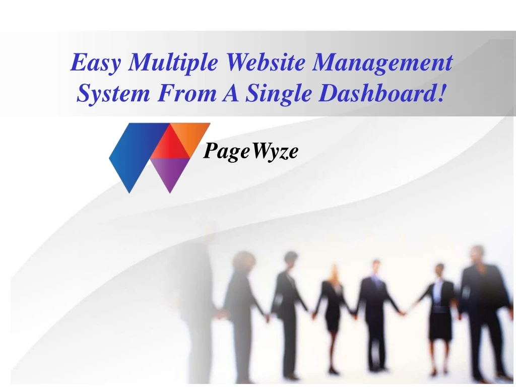 easy multiple website management system from a single dashboard