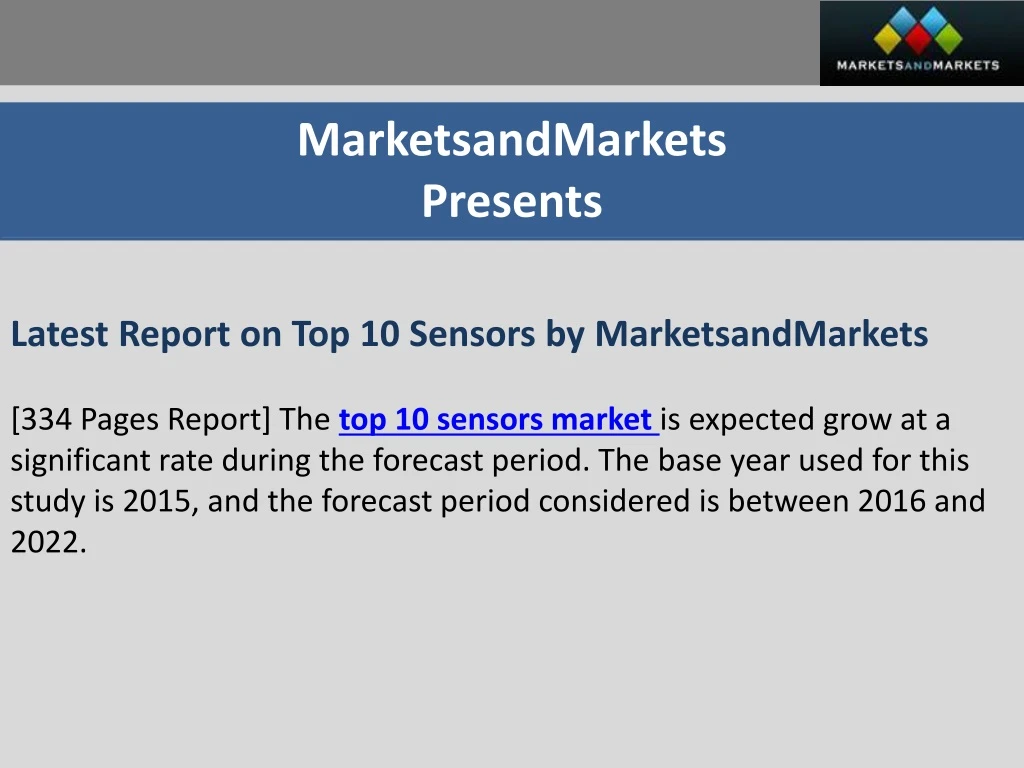 marketsandmarkets presents