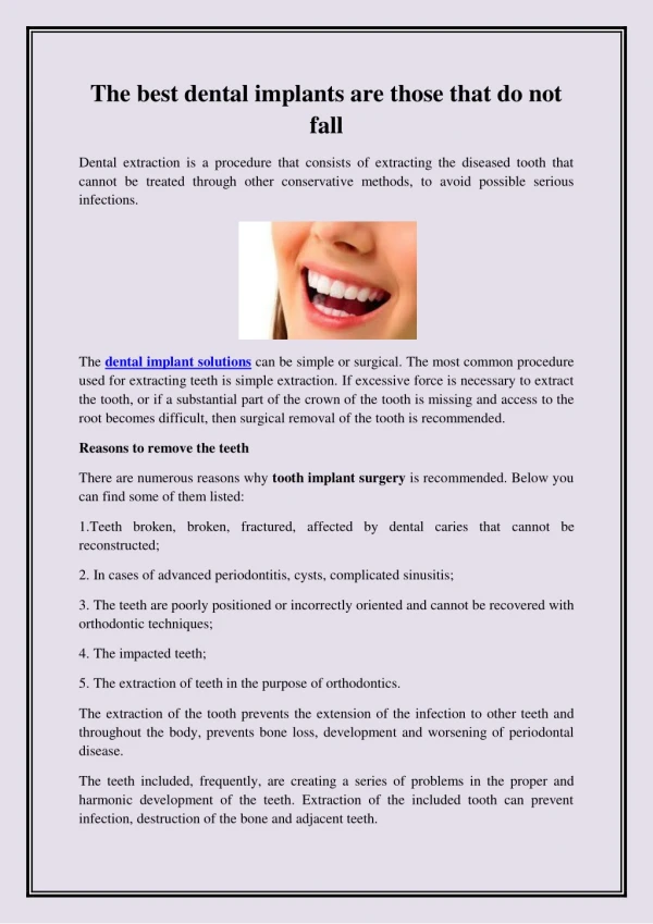 dental implant solutions