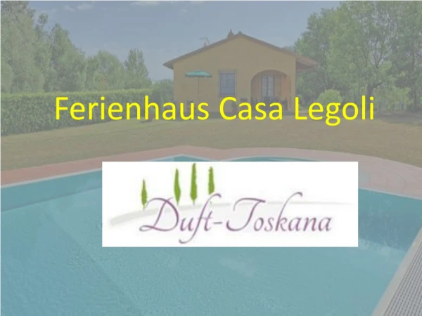 Ferienhaus toskana mit pool