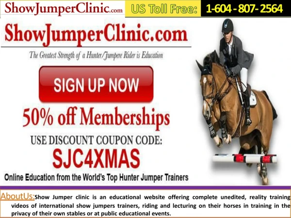 1-604-807-2564 Become a Fluidic Hunter/Jumper Rider