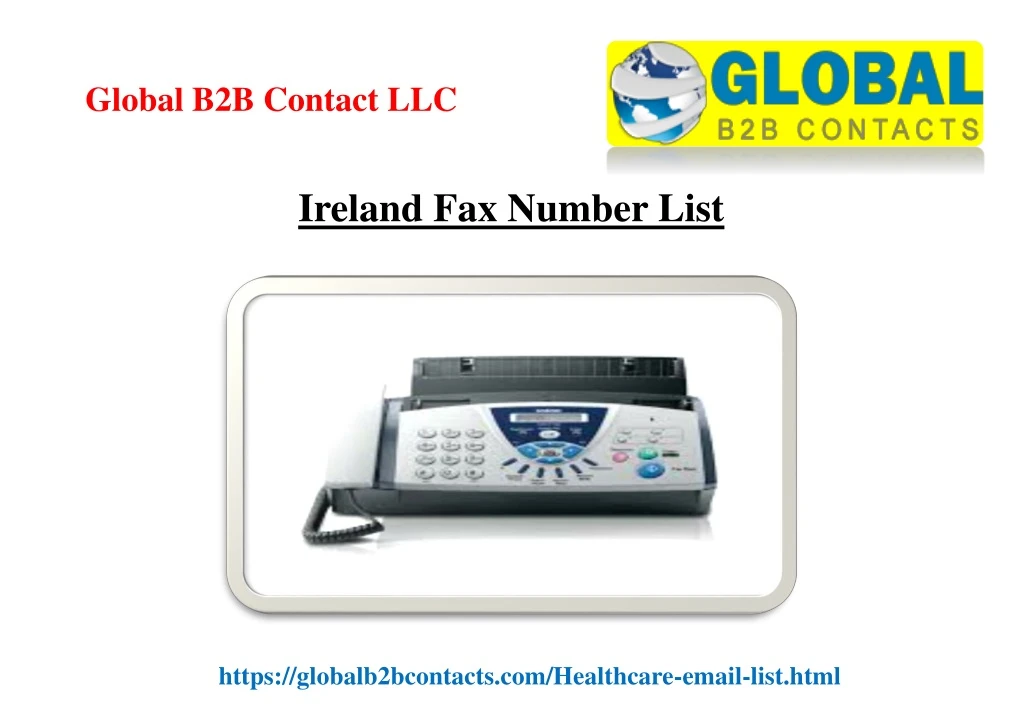 ireland fax number list