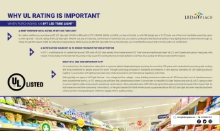 Why to have a UL Certified 8ft LED Tube Lights at home - slide 1