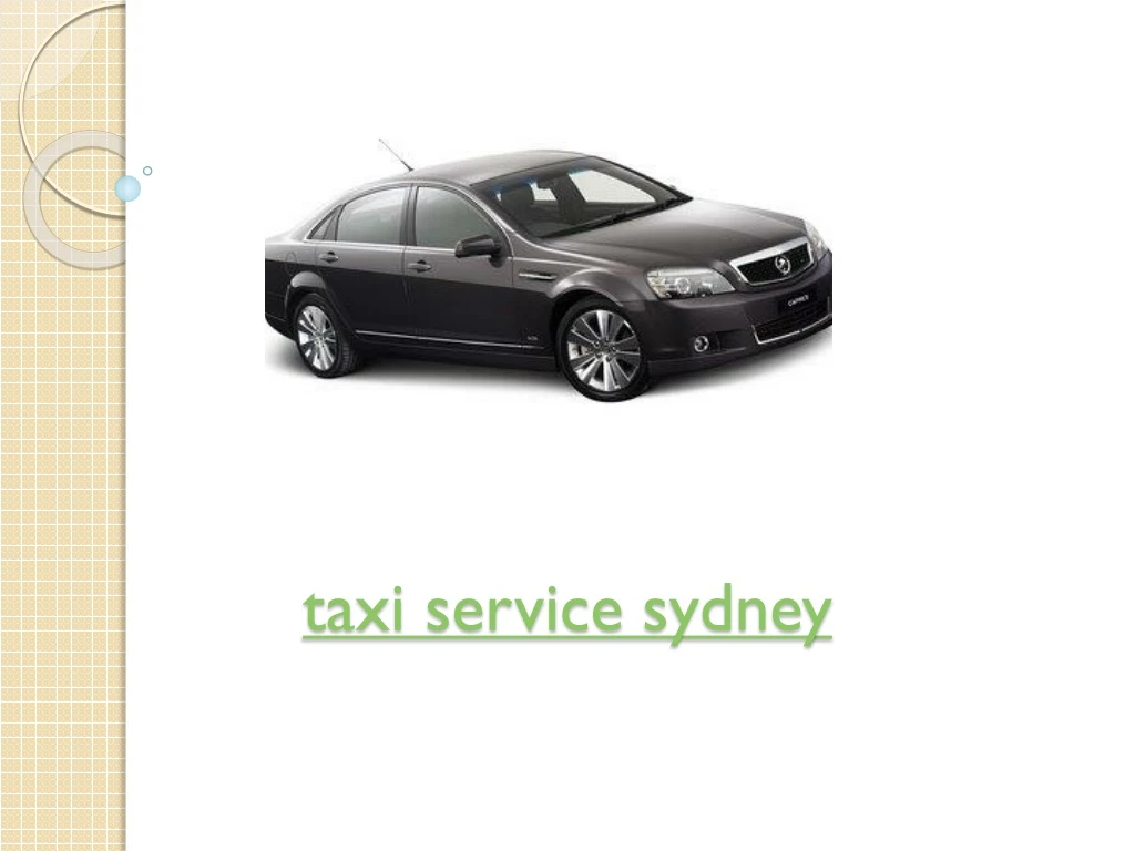 taxi service sydney