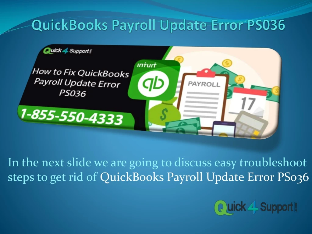 quickbooks payroll update error ps036