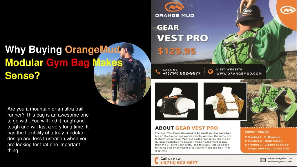 why buying orangemud modular gym bag makes sense