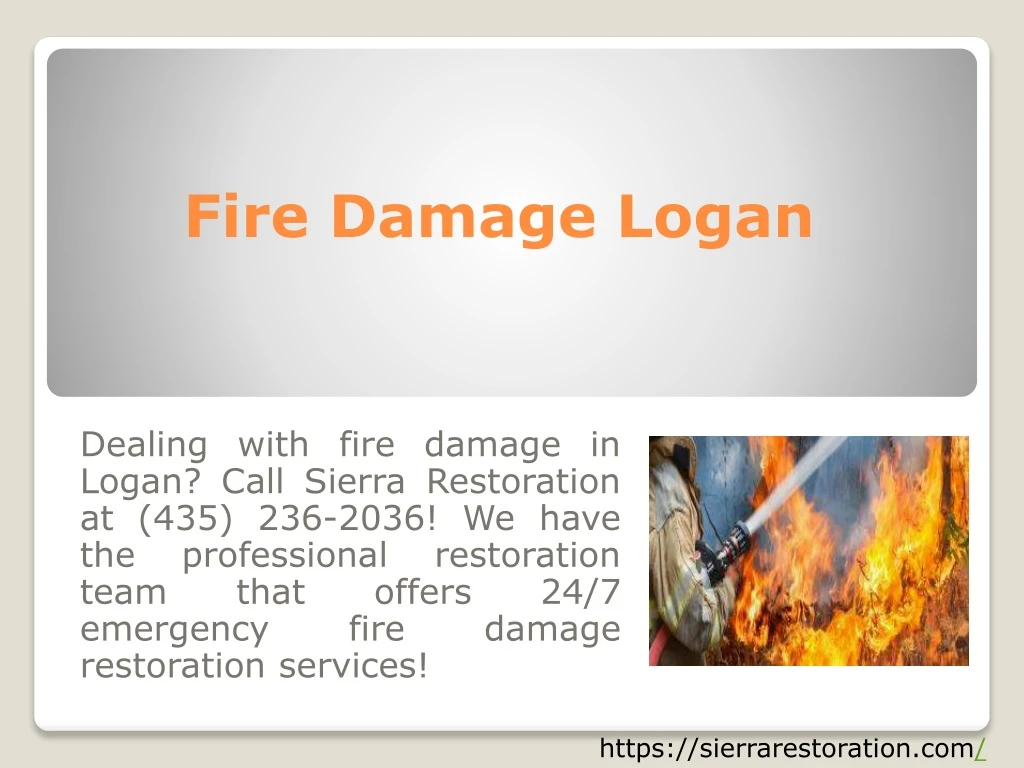 fire damage logan